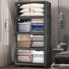 imageExtra Large Stackable Storage Binswith lids ampamp Wheels Foldable Collapsible Closet Organizers672QT168QT42GAL4Pack Plastic Containers with door ampamp drawers for bedroom DormDark168qt