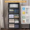 imageExtra Large Stackable Storage Binswith lids ampamp Wheels Foldable Collapsible Closet Organizers672QT168QT42GAL4Pack Plastic Containers with door ampamp drawers for bedroom DormDark120QT