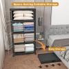 imageExtra Large Stackable Storage Binswith lids ampamp Wheels Foldable Collapsible Closet Organizers672QT168QT42GAL4Pack Plastic Containers with door ampamp drawers for bedroom DormDark168qt
