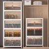 imageExtra Large Stackable Storage Bins with Lids ampamp Wheels ampamp Door 448QT112QT28GAL4Pack Foldable Collapsible Closet Organizers Plastic containers drawers for bedroom DormWhite112QT