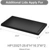 imageadditional Extra Large Lids for UAMFURI 160165QT storage bins1pcs Lids only256W163D Black2pcs 160QT168QTBlack2pcs