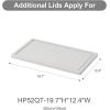 imageadditional Extra Large Lids for UAMFURI 160165QT storage bins1pcs Lids only256W163D Black2pcs 160QT168QTWhite1pcs
