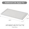 imageadditional Extra Large Lids for UAMFURI 160165QT storage bins1pcs Lids only256W163D Black2pcs 160QT168QTWhite1pcs