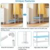 imageTimate F3 Garment Rack Heavy Duty Clothes Rack for Hanging Clothes Expandable Industrial Pipe Wall Mounted Clothing Racks Adjustable Storage Wardrobe Closet Kit Walk in Closet Systems BlackWhite