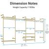 imageTimate F4 Wall Mounted Clothes Rack Industrial Pipe Clothing Rack for Hanging Clothes Expandable Garment Rack Heavy Duty Wardrobe Closet Organizer and Storage Black Adjustable Industrial Closet KitGold