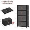image:imageExtra Large Stackable Storage Bins Lockable Storage Bins with Lids Folding Storage box with Doors and Wheels Collapsible Plastic Drawers for Home Garage Office 4 Black MediumBlack