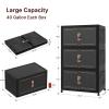 image:imageExtra Large Stackable Storage Bins Lockable Storage Bins with Lids Folding Storage box with Doors and Wheels Collapsible Plastic Drawers for Home Garage Office 4 Black MediumBlack