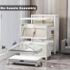 image:imageExtra Large Stackable Storage Bins with Lids amp Wheels amp DoorFoldable Collapsible Closet Organizers Plastic containers drawers for bedroom Dorm Dark160qt 4Pack with 1 top lidWhite112qt