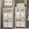 image:imageExtra Large Stackable Storage Bins with Lids amp Wheels amp DoorFoldable Collapsible Closet Organizers Plastic containers drawers for bedroom Dorm Dark160qt 4Pack with 1 top lidWhite112qt