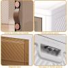 image:imageExtra Large Stackable Storage Bins with Lids amp Wheels amp DoorFoldable Collapsible Closet Organizers Plastic containers drawers for bedroom Dorm Dark160qt 4Pack with 1 top lidWhite165QT