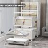image:imageExtra Large Stackable Storage Bins with Lids amp Wheels amp DoorFoldable Collapsible Closet Organizers Plastic containers drawers for bedroom Dorm Dark160qt 4Pack with 1 top lidWhite160QT