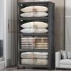 image:imageExtra Large Stackable Storage Bins with Lids amp Wheels amp DoorFoldable Collapsible Closet Organizers Plastic containers drawers for bedroom Dorm Dark120qt 4Pack with 1 top lidDark160qt