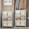 image:imageExtra Large Stackable Storage Bins with Lids amp Wheels amp DoorFoldable Collapsible Closet Organizers Plastic containers drawers for bedroom Dorm Dark120qt 4Pack with 1 top lidWhite112qt