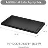 image:imageadditional Extra Large Lids for UAMFURI 160165QT storage bins1pcs Lids only197W124D White2pcs 52QT48QTBlack1pcs