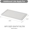 image:imageadditional Extra Large Lids for UAMFURI 160165QT storage bins1pcs Lids only197W124D White2pcs 52QT48QTWhite3pcs