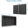 image:imageVIPEK V40C Medium Covered Clothes Rack Freestanding Clothing Rack with Black Oxford Fabric Cover for Hanging Clothes Adjustable Portable Closet Wardrobe for Bedroom amp Walkin Closet Max Load 900LBSBlack Rack With Black Cover