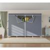 image:imageVIPEK V40C Medium Covered Clothes Rack Freestanding Clothing Rack with Black Oxford Fabric Cover for Hanging Clothes Adjustable Portable Closet Wardrobe for Bedroom amp Walkin Closet Max Load 900LBSWhite Rack With Grey Cover