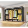 image:imageVIPEK V40C Medium Covered Clothes Rack Freestanding Clothing Rack with Black Oxford Fabric Cover for Hanging Clothes Adjustable Portable Closet Wardrobe for Bedroom amp Walkin Closet Max Load 900LBSBlack Rack With Black Cover