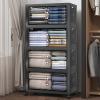 image:imageUAMFURI Extra Large Stackable Storage Bins with Lids amp Wheels Foldable Plastic Storage Bins 1 White 302080Black