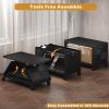 image:imageUAMFURI Extra Large Stackable Storage Bins with Lids amp Wheels Foldable Plastic Storage Bins 1 White 302080Black