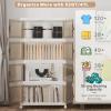 image:imageUAMFURI Extra Large Stackable Storage Bins with Lids amp Wheels Foldable Plastic Storage Bins 1 White 302080white