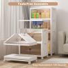 image:imageUAMFURI Extra Large Stackable Storage Bins with Lids amp Wheels Foldable Plastic Storage Bins 1 White 302080white