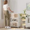 image:imageUAMFURI Extra Large Stackable Storage Bins with Lids amp Wheels Foldable Plastic Storage Bins 1 White 302080white