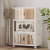image:imageUAMFURI Extra Large Stackable Storage Bins with Lids amp Wheels Foldable Plastic Storage Bins 1 White 302080white