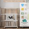 image:imageUAMFURI Extra Large Stackable Storage Bins with Lids amp Wheels Foldable Plastic Storage Bins 1 White 302080white