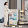 image:imageUAMFURI Stackable Storage Bins with Lids Extra Large Plastic Organizer Cabinet Drawers 336QT Collapsible Closet Containers with Doors and WheelsFor Bedroom Kitchen Office Garage3Pack CubeWhite48QT12Gal