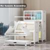 image:imageUAMFURI Stackable Storage Bins with Lids amp Wheels amp Door Foldable Collapsible Closet Organizers Extra Large Plastic Storage Drawers for Bedroom Dorm Office Garage White112qt 4Pack with 1 top lidWhite52qt