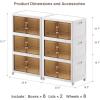 image:imageUAMFURI Stackable Storage Bins with Lids amp Wheels amp Door Foldable Collapsible Closet Organizers Extra Large Plastic Storage Drawers for Bedroom Dorm Office Garage White112qt 4Pack with 1 top lidWhite112qt