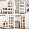 image:imageUAMFURI Stackable Storage Bins with Doors amp Lids amp Wheels Foldable Collapsible Closet Organizers Large Storage Cabinet for Bedroom Dorm 6 LL