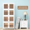 image:imageUAMFURI Stackable Storage Bins with Doors amp Lids amp Wheels Foldable Collapsible Closet Organizers Large Storage Cabinet for Bedroom Dorm 6 LXL