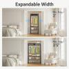 image:imageVIPEK X10 Heavy Duty Clothes Rack Expandable Metal Clothing Racks for Hanging from 2 to 35 with 4Tier Adjustable Wire Shelves amp Hanging Rod Portable Closet System for Reachin amp Walkin Closets