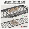 image:imageVIPEK S3X Expandable Clothes Rack Industrial Pipe Closet System Adjustable from 511 to 87 with 6Tier Shoe Shelves Heavy Duty Garment Rack Space Saving Wall Closet OrganizerS3X