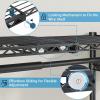 image:imageVIPEK X2 Expandable Clothes Rack Adjustable from 33 to 48 Heavy Duty Garment Racks with Flexible Shelves and Hanger Rods Clothing Rack for Hanging Clothes Metal Wardrobe Closet Rack BlackBlack