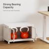 image:imageUAMFURI Stackable Storage Bins with Lids Clear Doors Large Storage Cabinet Foldable Collapsible Closet Organizers for Bedroom Dorm Office 4 White 160 QuartsWhite