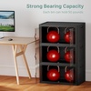image:imageUAMFURI 840QT Lockable Storage Bins with Lids  Stackable Storage Cabinet with Doors and Wheels Collapsible Plastic Organizer and Containers for Closets Office 5 Pack CubesDark