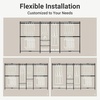 image:imageVIPEK X4 Expandable Heavy Duty Clothes Rack Adjustable from 74 to 102 with Adjustable Shelves and Hanger Rods Large Wardrobe Closet Reachin amp Walkin Closet Metal Clothing Rack 1530 LBS BlackX4
