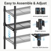 image:imageVIPEK V7S Clothes Rack Heavy Duty Max Load 720lbs Garment Rack with 7 Tiers Adjustable Shelves Portable Closet Metal Sturdy Wardrobe Storage System for Walkin Closet BlackBlack