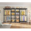 image:imageVIPEK V7S Clothes Rack Heavy Duty Max Load 720lbs Garment Rack with 7 Tiers Adjustable Shelves Portable Closet Metal Sturdy Wardrobe Storage System for Walkin Closet BlackBlack