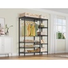 image:imageVIPEK V7S Clothes Rack Heavy Duty Max Load 720lbs Garment Rack with 7 Tiers Adjustable Shelves Portable Closet Metal Sturdy Wardrobe Storage System for Walkin Closet BlackBlack